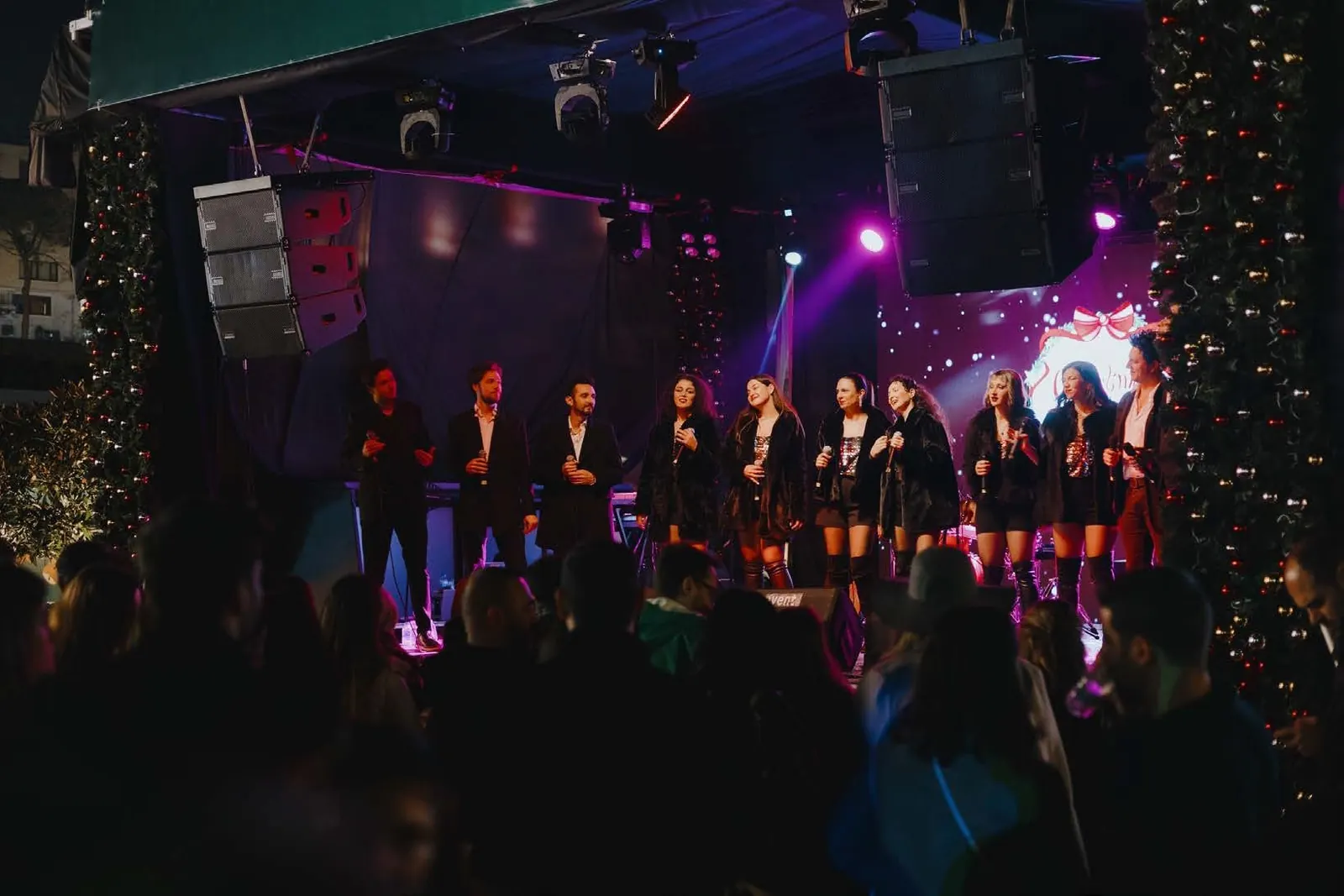 Stage, sound and lighting